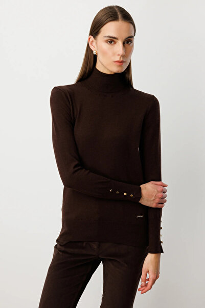 ON TRİKO Pulover tricotat cu guler înalt 63503-26K