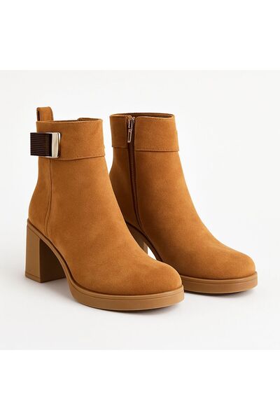 Solo Bag Γυναικείες μπότες νέας σεζόν με φερμουάρ και λεπτομέρεια με απλή αγκράφα, καθημερινά άνετα και ευρύχωρα