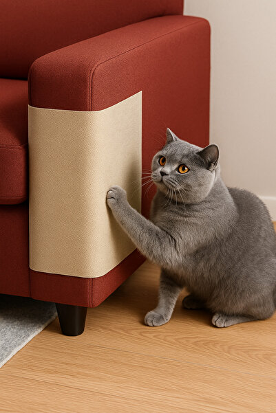 Arnee Felt Cat Sofa Couch Scratch Protector 20X50Cm Beige – Adhesive Furniture Corner Protection Carpet