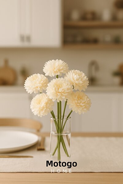 Mottogo Buchet decorativ de crizanteme artificiale cu 5 flori