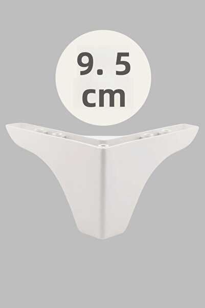 MH MiniHediye Bellona Rose Berjer Furniture Sofa Coffee Table Pouf Seat Leg 9.5 cm White Base Legs