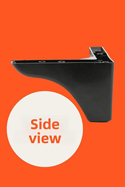 MH MiniHediye Rose Luxury Furniture Sofa Coffee Table Tv Unit Sofa Bed Armchair Leg 9.5 cm Black Base Legs