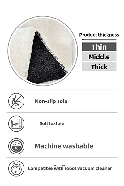 dekozer 2-Piece Plush Bath Mat Set 60X100 + 50X60 cm – Non-Slip Latex Base, Soft Surface, Washable