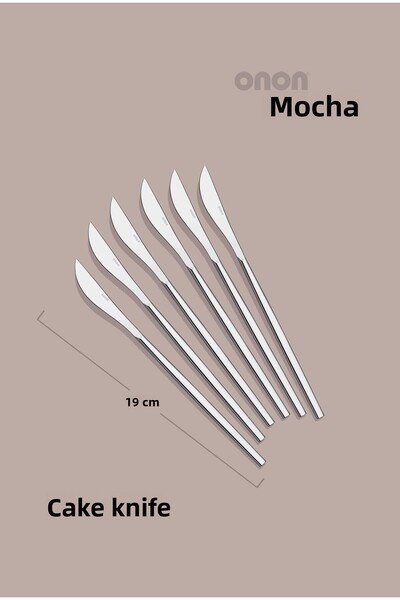 onon Sofrada Moda Mokka 3-Piece Dessert Set 18/0