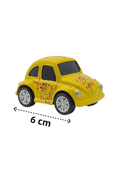 Fidan oyuncak 4-Piece Mini Metal Vosvos Set - 6 cm Collectible Toy Cars
