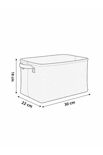 PH Prendi Home 4-Piece Medium Size Closet Laundry Children's Room Toy Organizer Folding Storage Basket