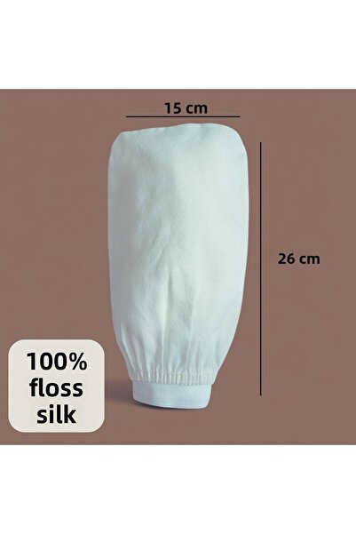 YUVOL قفاز تقشير للحمام والدش مصنوع من الحرير بنسبة 100٪ للبشرة العادية، قطعة...