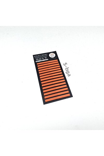 sibga tasarım Orange Thin Strip Postit 300 Sheets Transparent Color Post-It Post It. Bookmark Bookmark Sticker