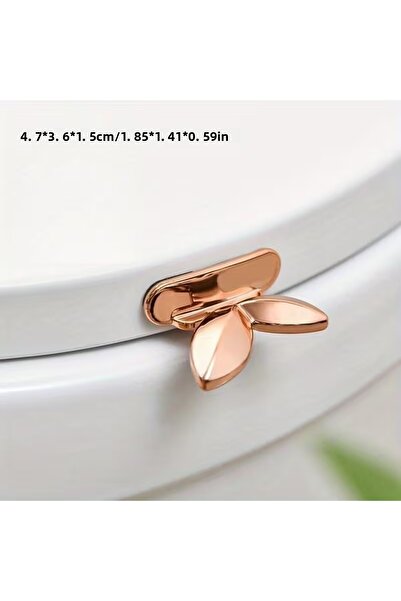 FESECRAFT Suport pentru scaun de toaletă din aur roz, suport pentru scaun de ...