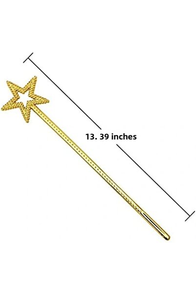 Generic Brand Baghetă de zână cu stea de culoare aurie Baghetă de zână 34 cm ...