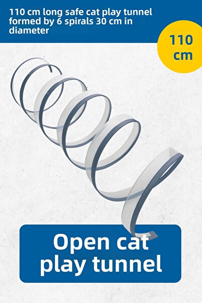 pawdaz 110 cm Outdoor Cat Play Tunnel - Quick to Set up and Easy to Pack Away