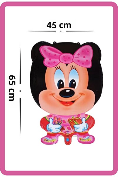 FESTİLO بالون شخصية ميني ماوس من الفويل هدية 65×45 سم متوافق مع الهيليوم