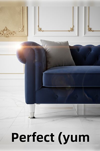 MH MiniHediye Furniture Sofa Seat Tv Unit Leg 22 cm Console Legs (White-Chrome)