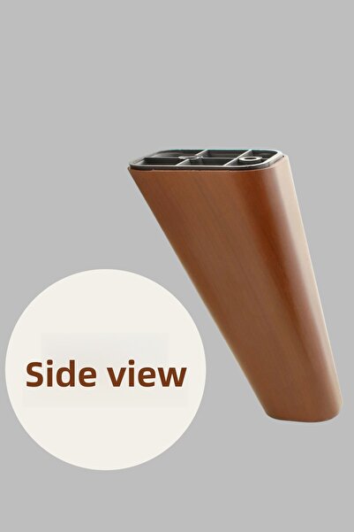 MH MiniHediye Linden Luxury Furniture Sofa Tv Unit Armchair Leg 14 cm Brown Wood Patterned Base Legs