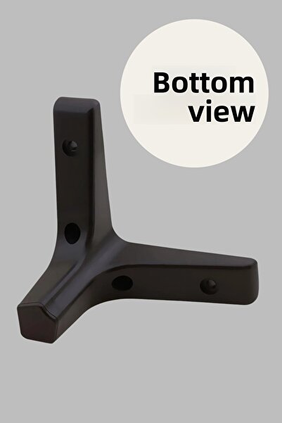 MH MiniHediye Luxury Furniture Sofa Coffee Table Tv Unit Seat Leg 12 cm Black Base Legs