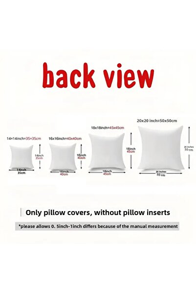 CN 4Pcs, 2D Printed Home Decor Pillow Cases, Christmas Theme Deer Santa's Sleigh