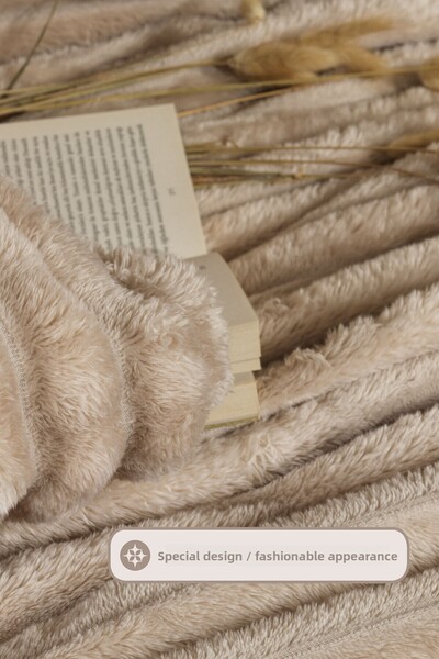 Elart Mateo Blanket Set Single Wellsoft 2 Pieces (180X240 cm) Cappuccino