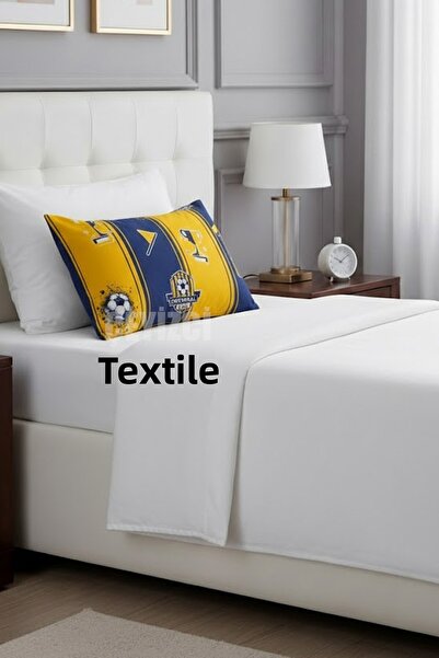 Çt Çeyizci Tekstil Yellow navy blue pillowcase - 1 piece