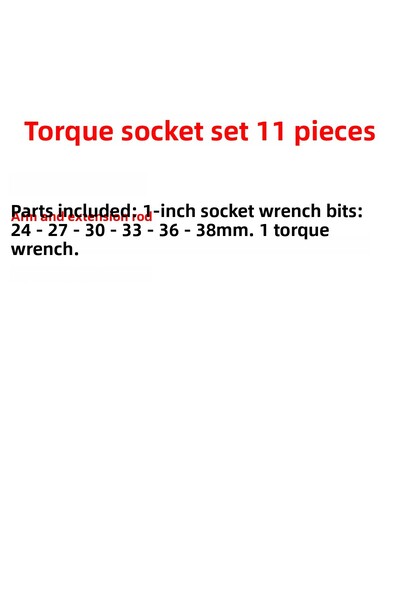 Badem10 Mechanic Torque Multiplier Socket Set 1'' 4800 Nm High Power Heavy Duty Professional Tool Set