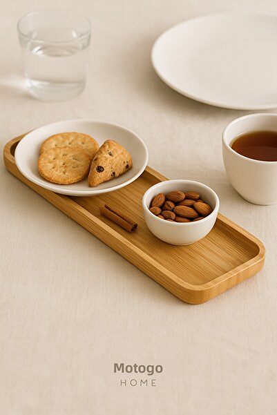 Mottogo Bamboo Coaster - Serving Plate – 32.5 × 11.5× 1.5 cm