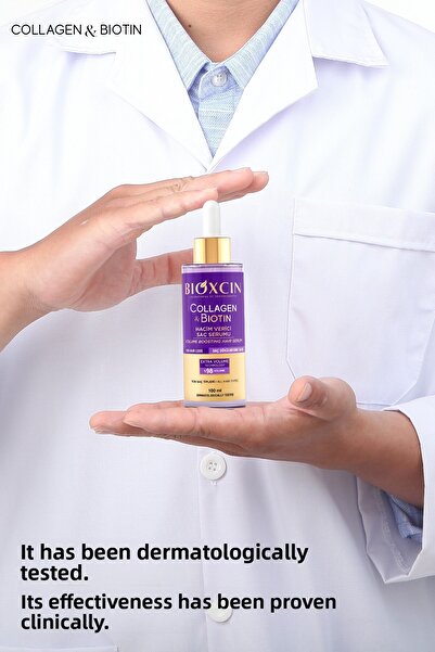 Bioxcin Collagen & Biotin Extra Volume Serum 5X100 ml - Collagen Biotin Thin Sparse Hair