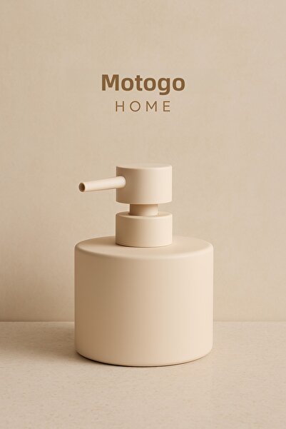 Mottogo Porcelain Soft Textured Matte Liquid Soap Dispenser – 500 ml
