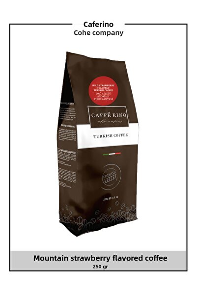Caffe Rino قهوة تركية بنكهة الفراولة الجبلية عبوة 250 جرام