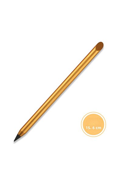 Buldug Rewritable Metal Pencil Without Eraser – Hb Hardness, 15.6 Cm, Black/G...