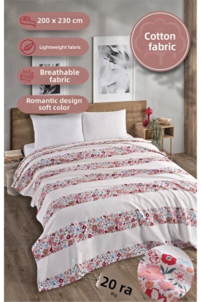 MODALİN Double Printed Pique Bedspread Daisy 200X230 cm