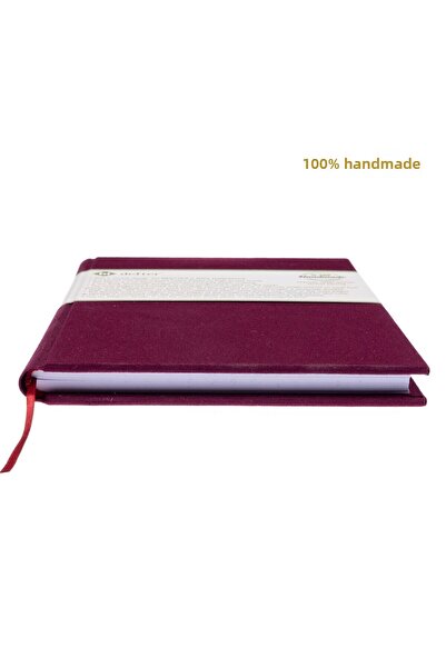 BİDEFTER Piano Note Notebook (g Major) 100% Handmade, Hand Sewing, 2026 Collection, Viscose Fabric–A/5