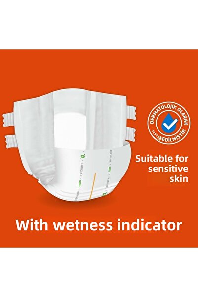 Freshlife Adult Diapers with Waist Band XL - Extra Large - Extra Large 60 Pieces (2Pk*30)