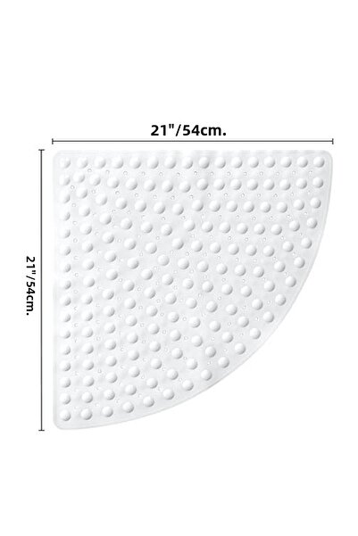 MAİN SHOP Non-Slip Bath Mat Quick Draining, Machine Washable 54X54 cm M-163