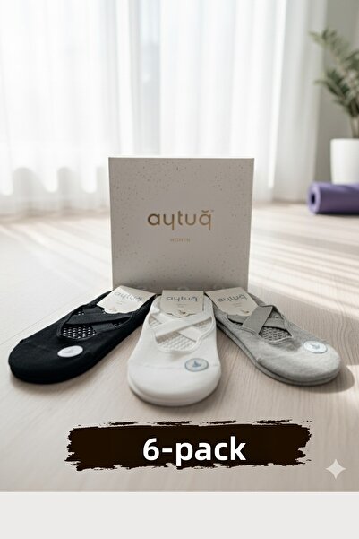 Aytuğ Βαμβακερά άνετα πιάτα κάλτσες γιόγκα 6 Συσκευασία