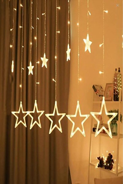 Coverzone 10-Piece Star Led Light String with 3m Plug – Warm Light Decorative Lighting for Home, Balcony, and Curtain