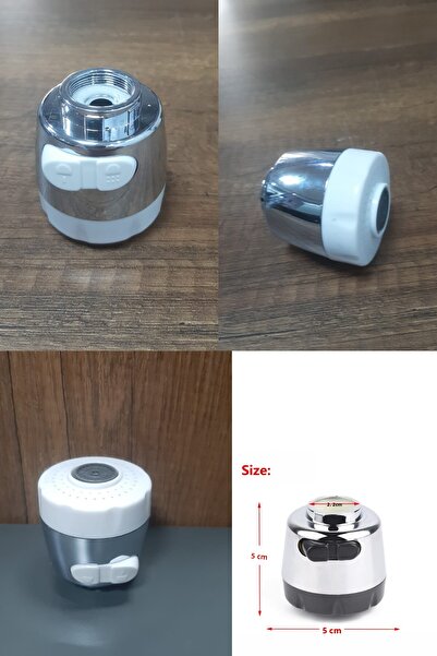 BULİTRA Su Armatürleri New 22mm Faucet Aerator Bubbler Sprayer Water Saving Tap Filter Two Modes White