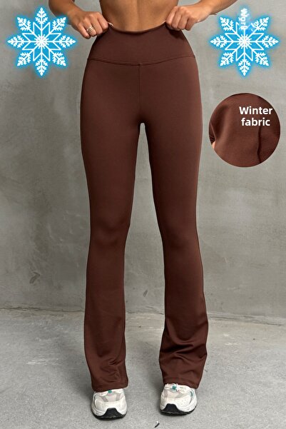 Nordmende Γυναικείο χειμερινό κολάν με ψηλόμεσο εσωτερικό φλις που συλλαμβάνει την καμπύλη