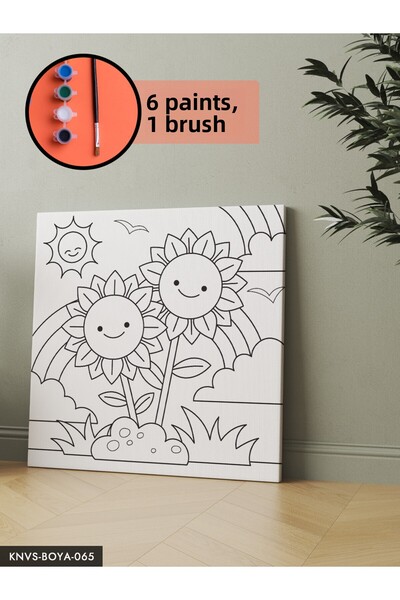 CeSht Canvas Painting Set Includes Brush and Paint
