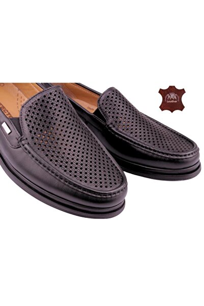 DETECTOR Genuine Leather Orthopedic Lightweight Soft Perforated Men's Shoes