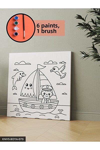 CeSht Canvas Painting Set Includes Brush and Paint