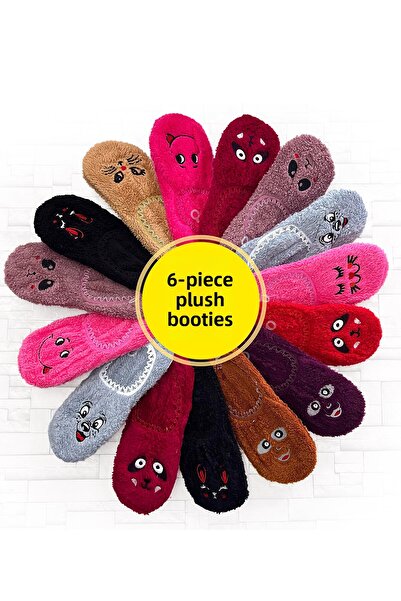 Jenny Daphne 6 perechi de șosete groase de iarnă pentru balerină de pluș pentru femei