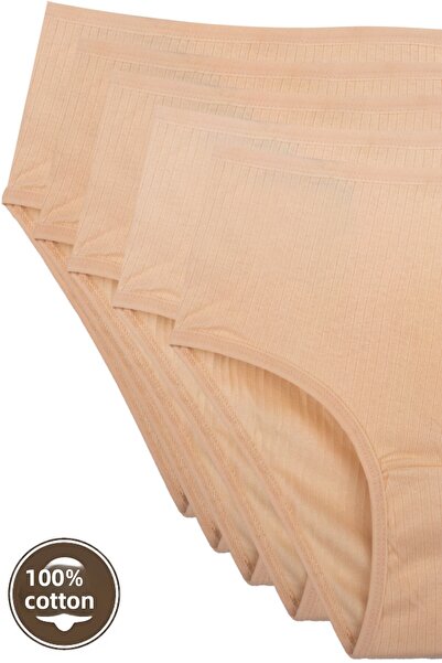 Humaone 100% βαμβακερό 5 τεμάχιο ψηλόμεσο γυναικείο εσώρουχο Bt2-bd4