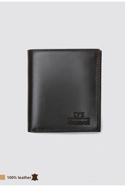 D'S Damat Πορτοφόλι Ds Groom Brown από γνήσιο δέρμα με κουτί