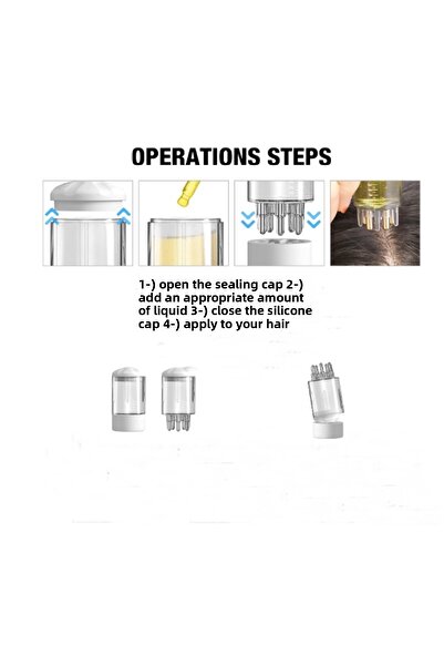 gaman Ușor de aplicat Mini aplicator de ulei de păr Flacon pentru masaj pentru cap pentru tratamentul scalpului