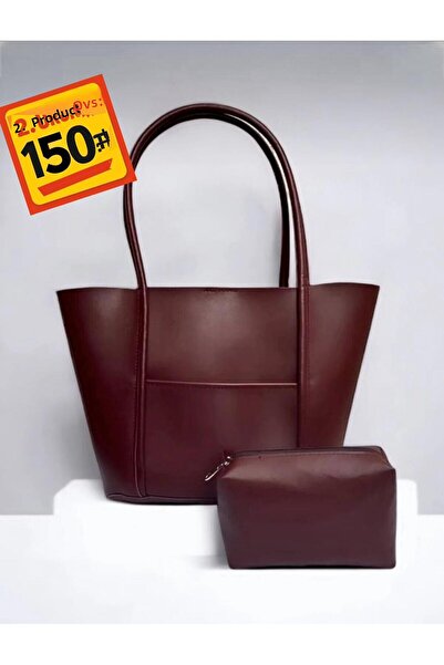 Katusa Γυναικεία τσάντα ώμου clutch σε μπορντό χρώμα