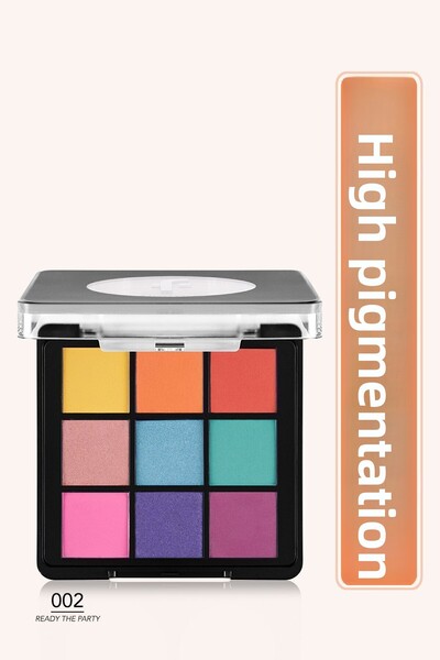 Flormar Mat & Işıltılı Kremsi Far Paleti - Eye Shadow Palette - 002 Ready The Party- 8682536048446