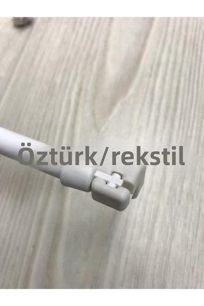 öztürk tekstil قضيب ستارة بريز أبيض (قضيب ستارة الفراشة) 30-50 سم