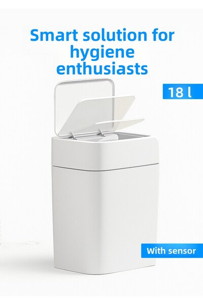 TD HOME Sensor Trash Can 18 Liters |   Automatic Cover with Infrared Sensor |...