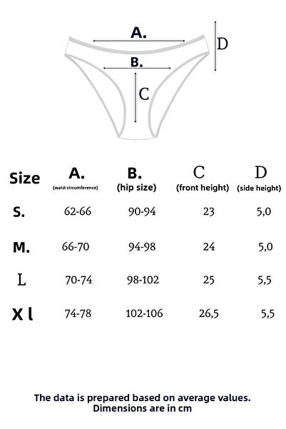 Newlilla 1501 Heart 100% Cotton 5-Piece Women's Bikini Panties Pack 1501-v2