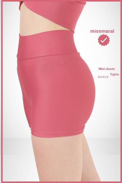 missmaral Μίνι γυναικείο κολάν θαλάσσιο σορτς πισίνας ξηρό τριαντάφυλλο καθημερινής χρήσης συσφικτική εμφάνιση 1080