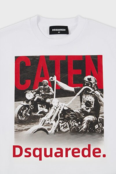 DSquared2 Crew Neck Cotton Kids T-Shirt - DQ0158